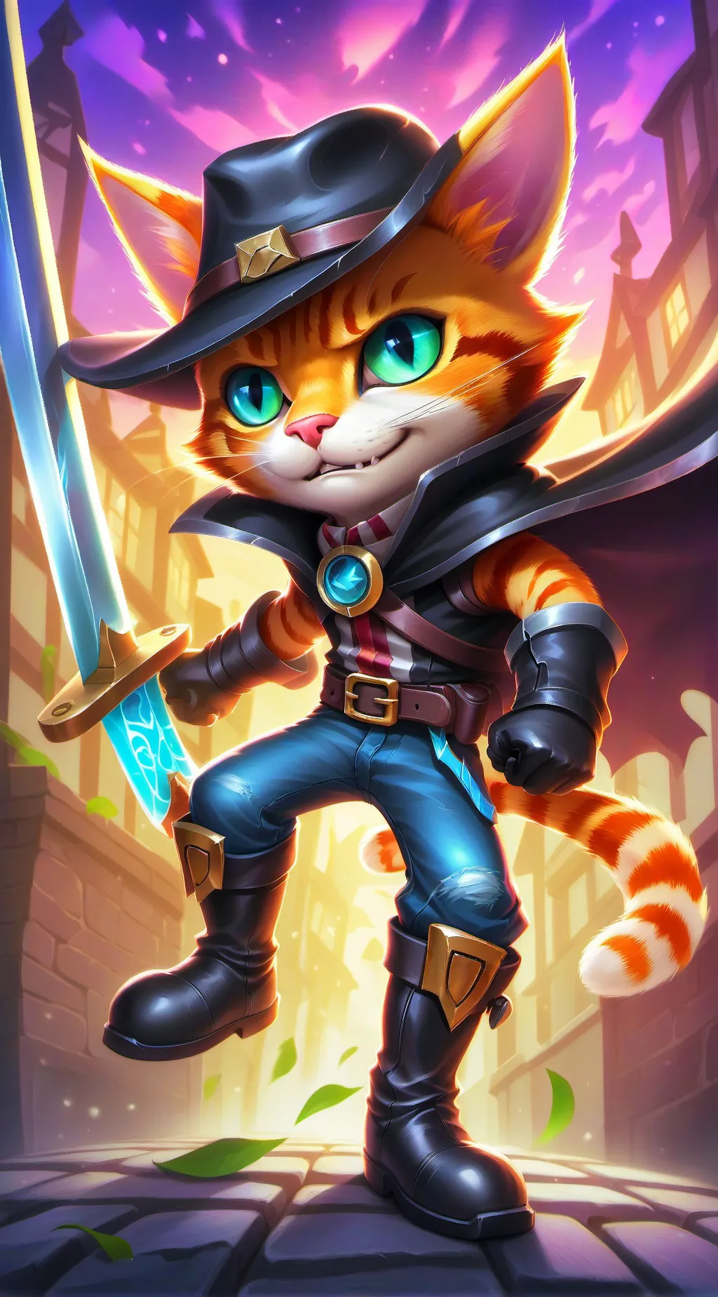 ai character: puss in boots background