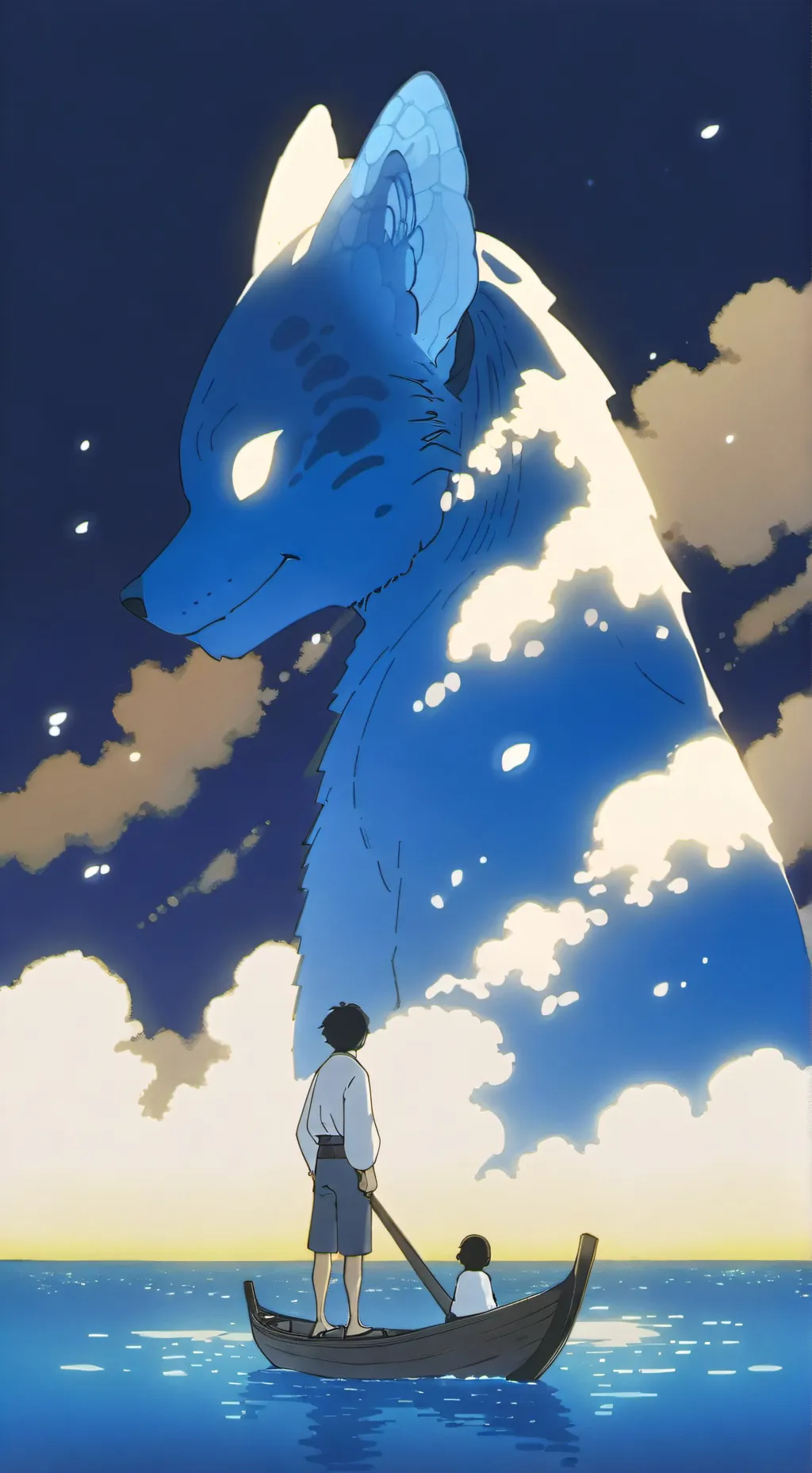 ai character: campo de flores  background