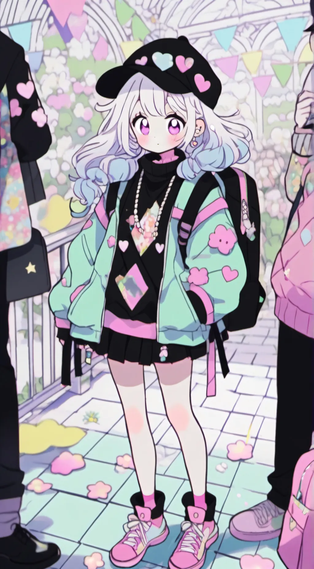 ai character: Mi escuela  background