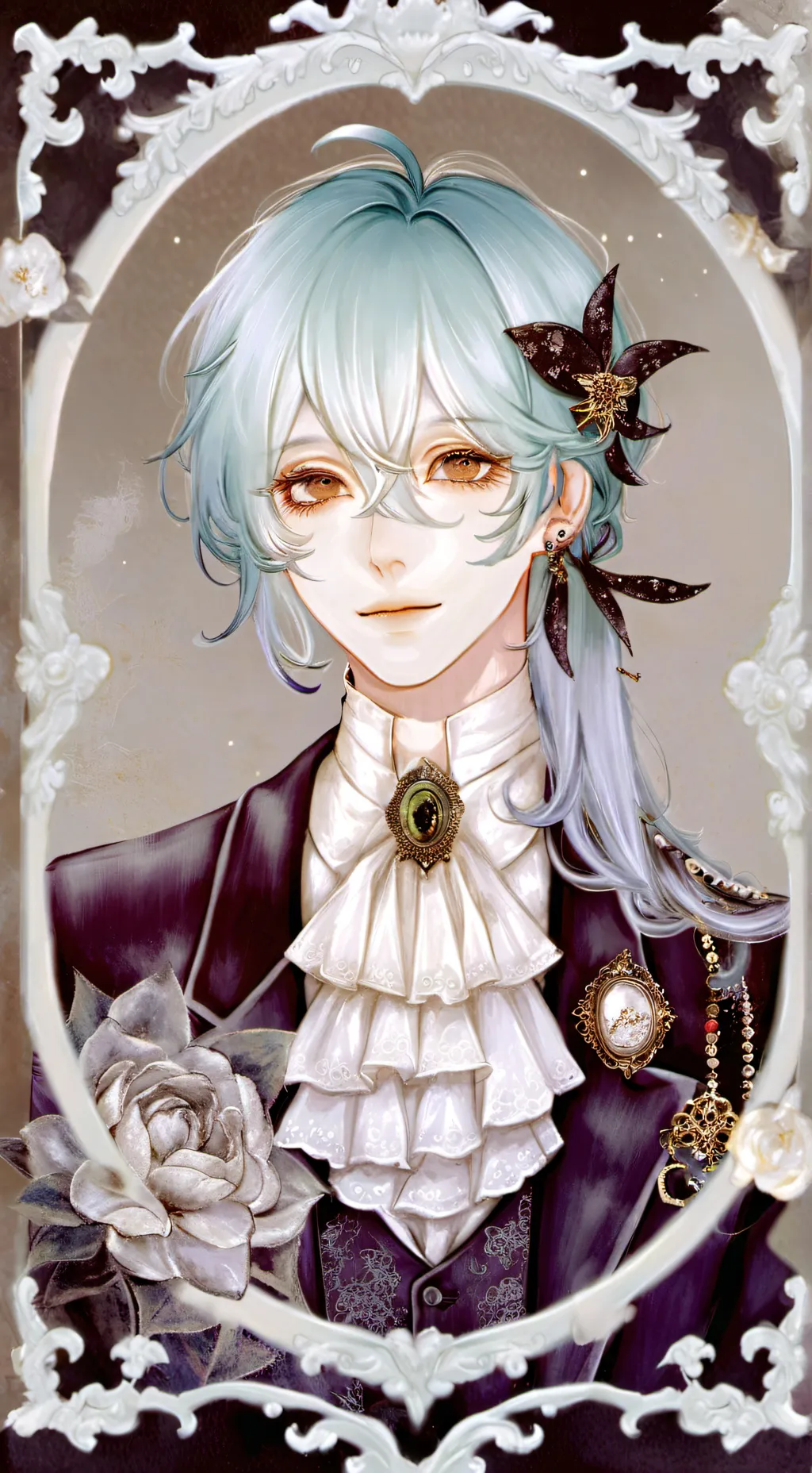 ai character: Shadow Milk Cookie background