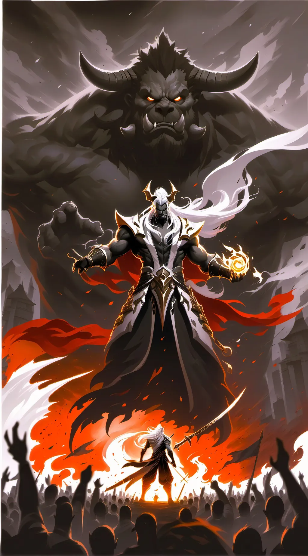 ai character: mundo de monstruos background