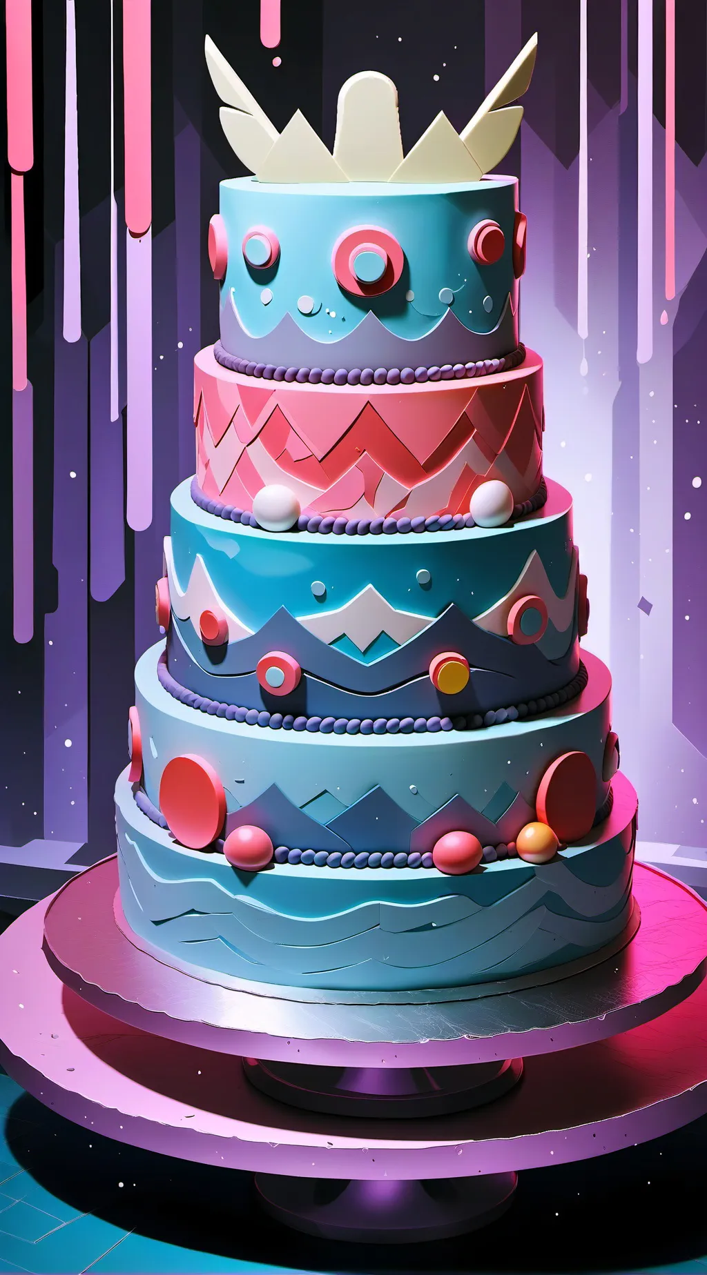 ai character: Freaky cosmo  background