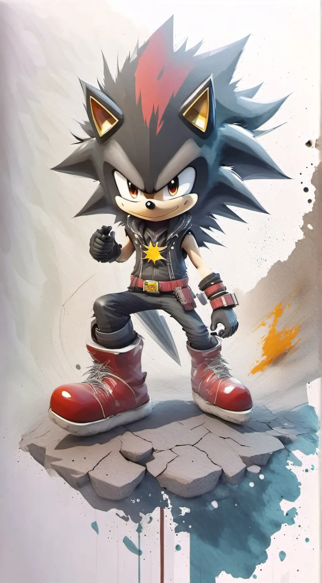 ai character: shadow T. H background