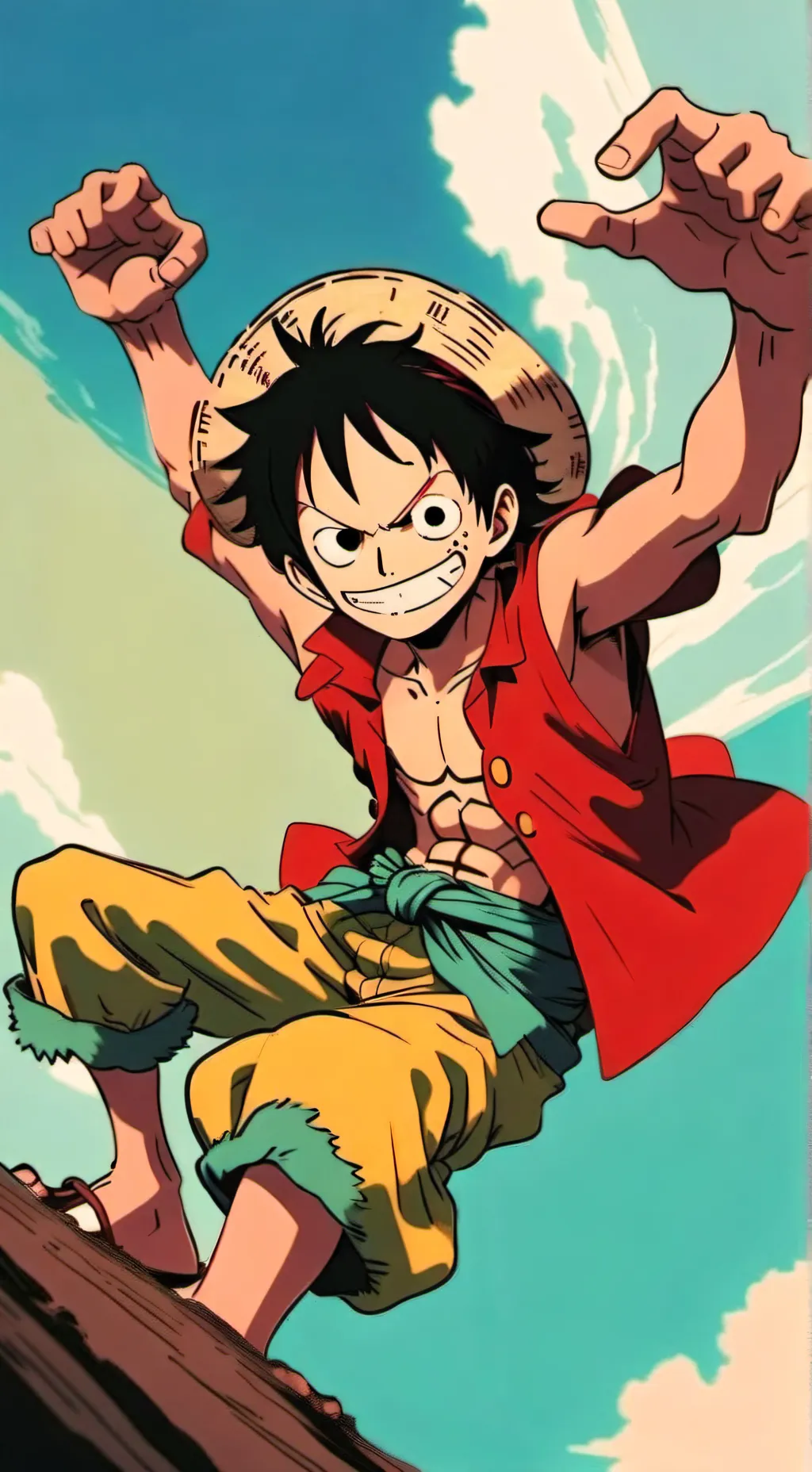 ai character: Luffy background