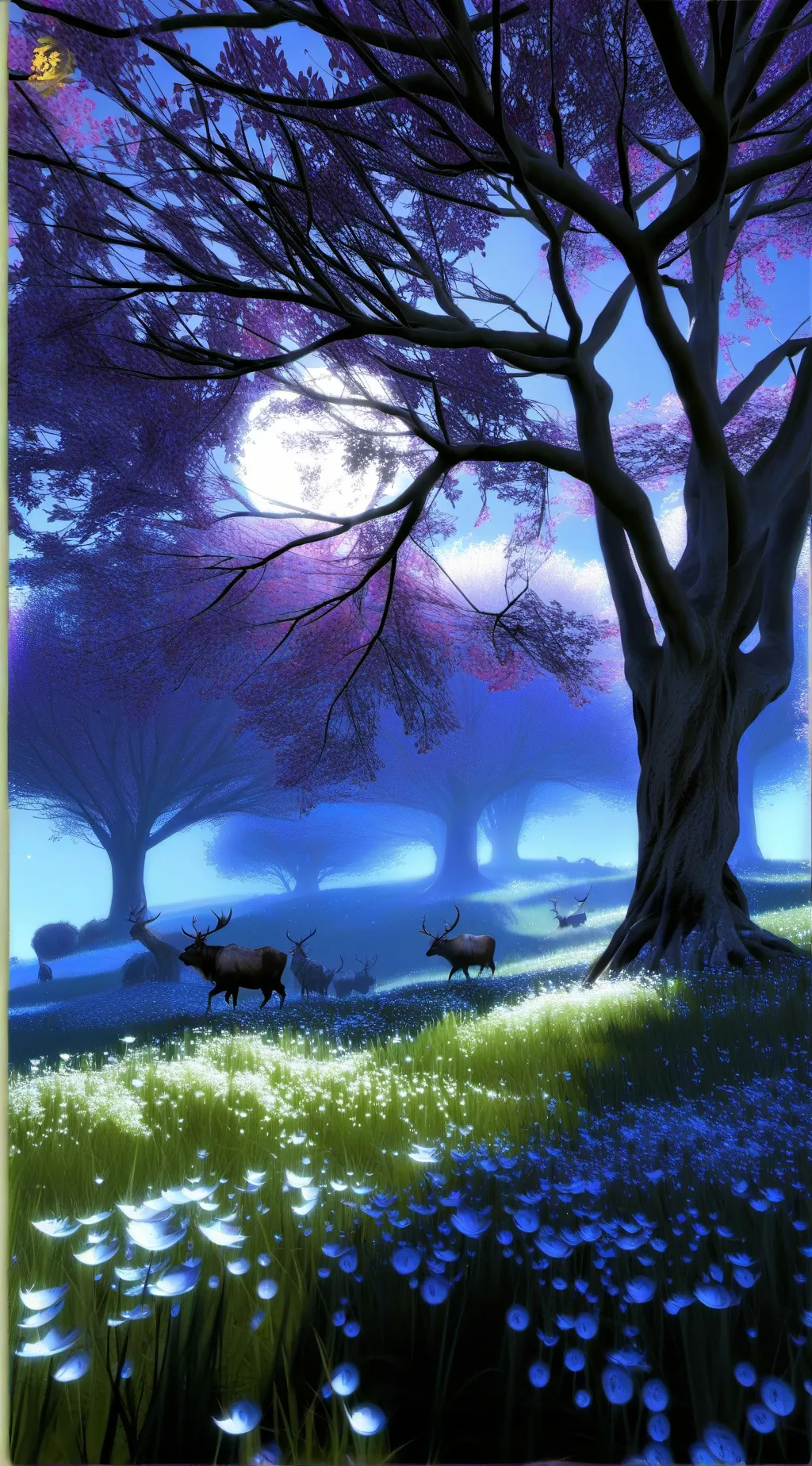 ai character: mha flowers  background