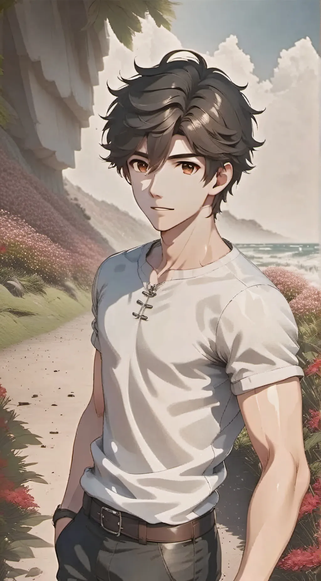 ai character: Kiefer  background