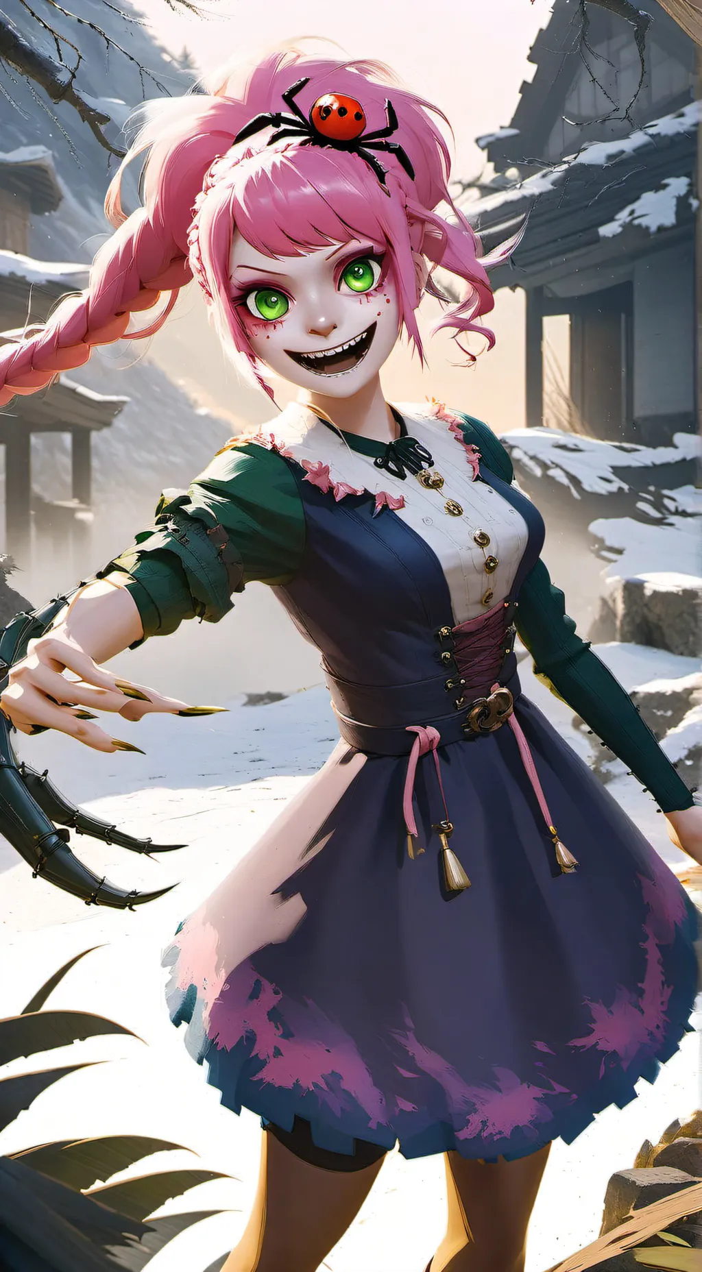 ai character: Mommy Longlegs  background