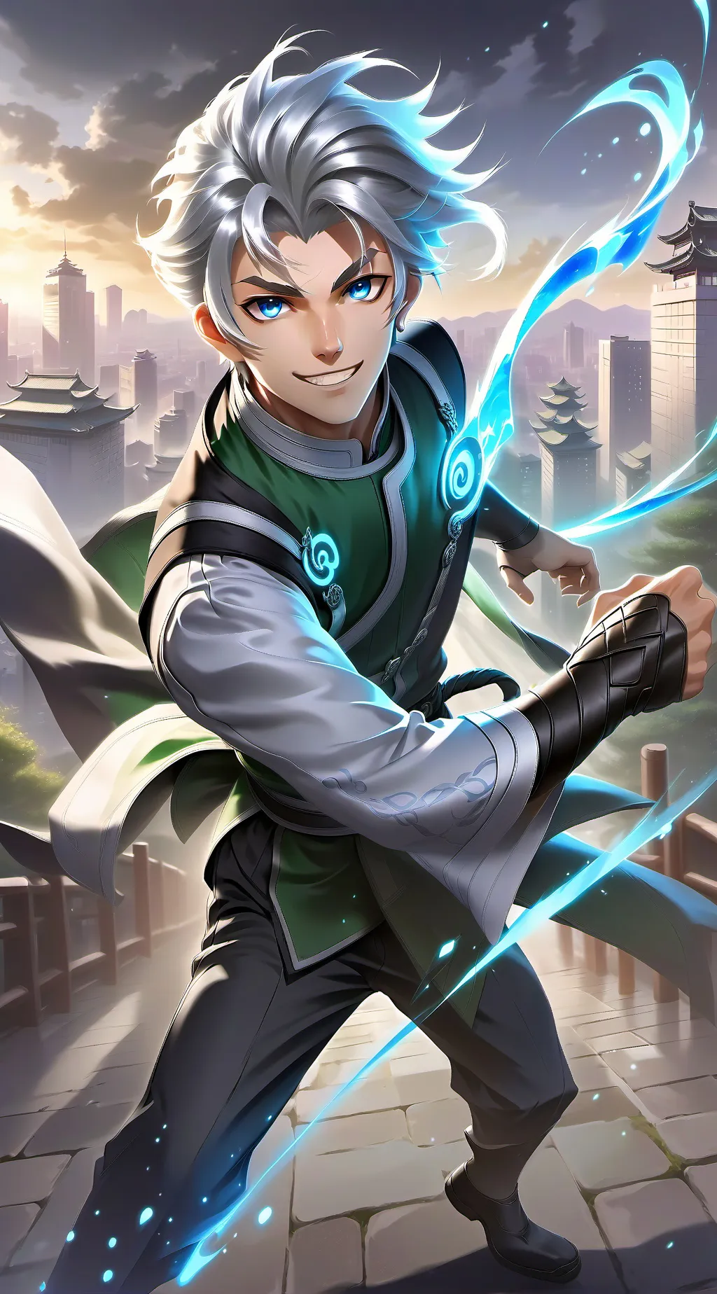 ai character: Gojo Satoru background