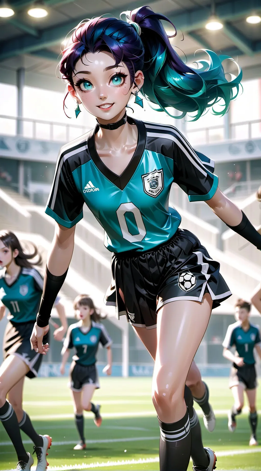 ai character: Chrissy ⚽ background