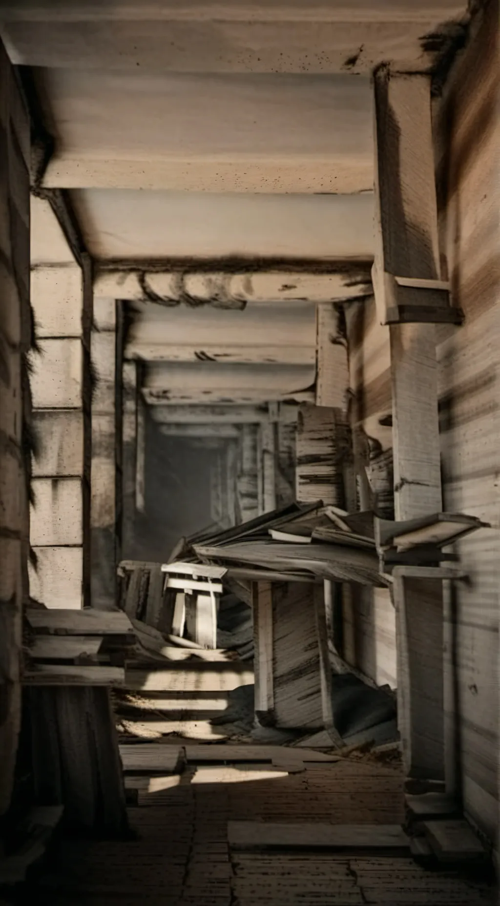 ai character: abandoned school  background