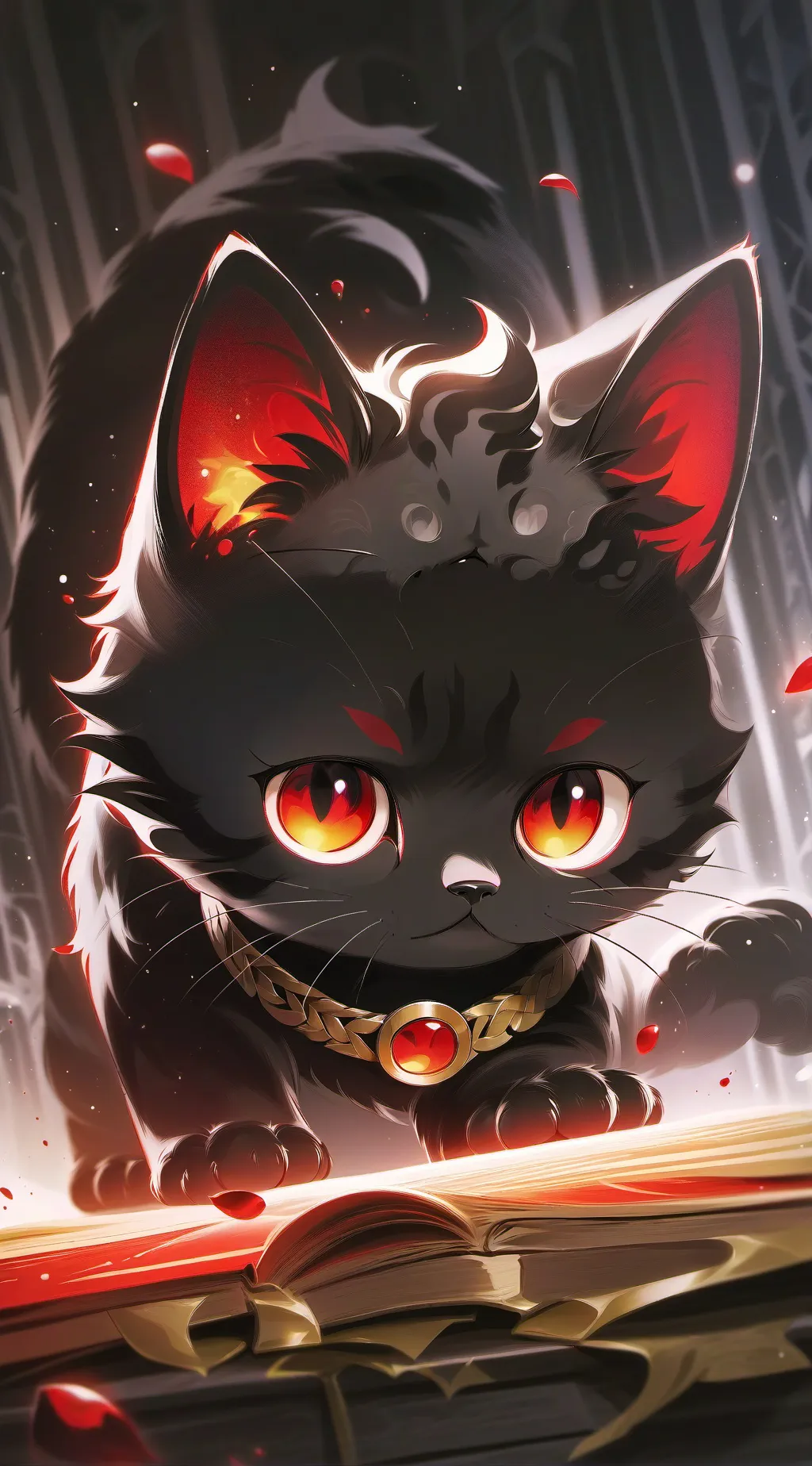 ai character: Annoying cat background