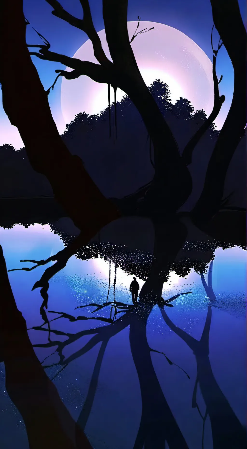 ai character: tv man background