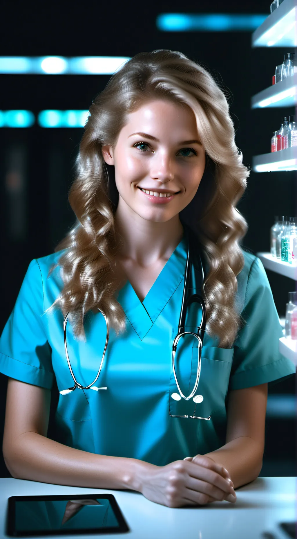 ai character: Marie-Joelle B. background