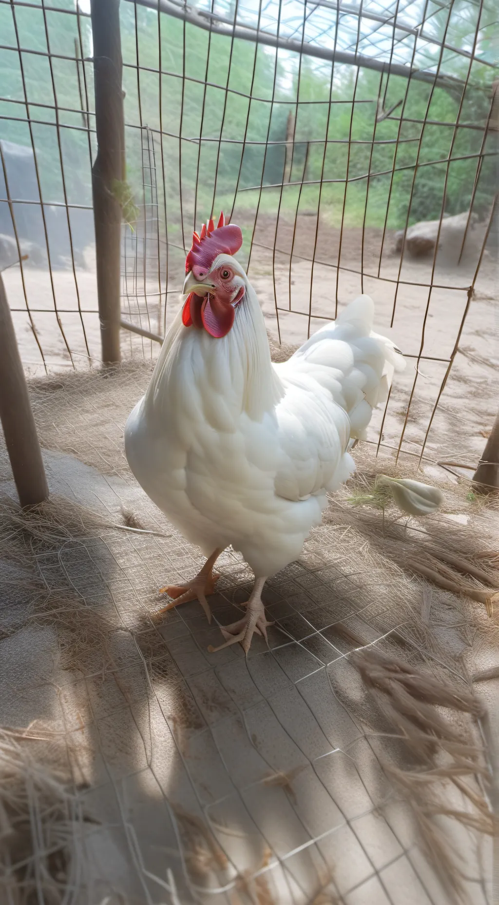 ai character: chicken background