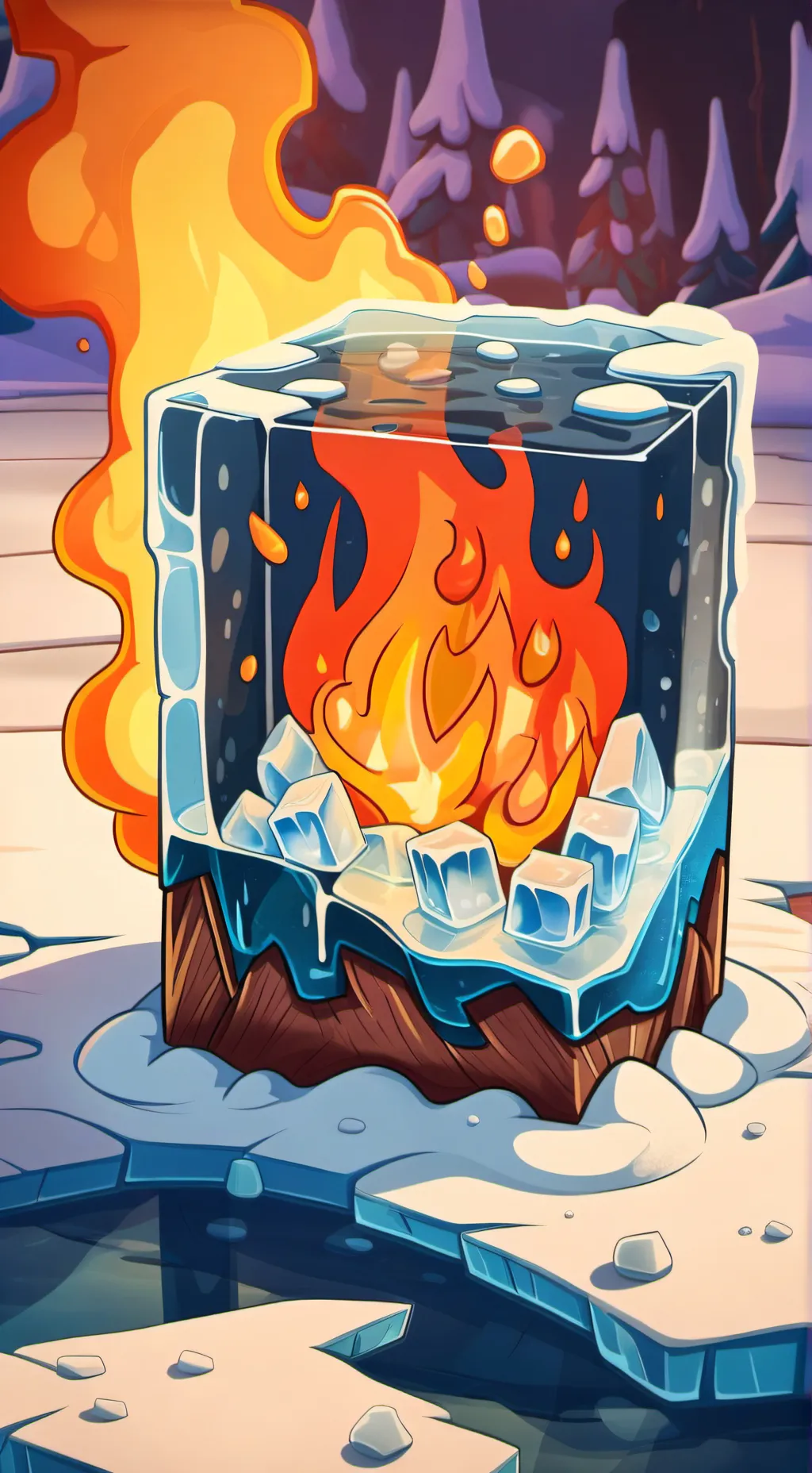 ai character: It burns meme SPOC background