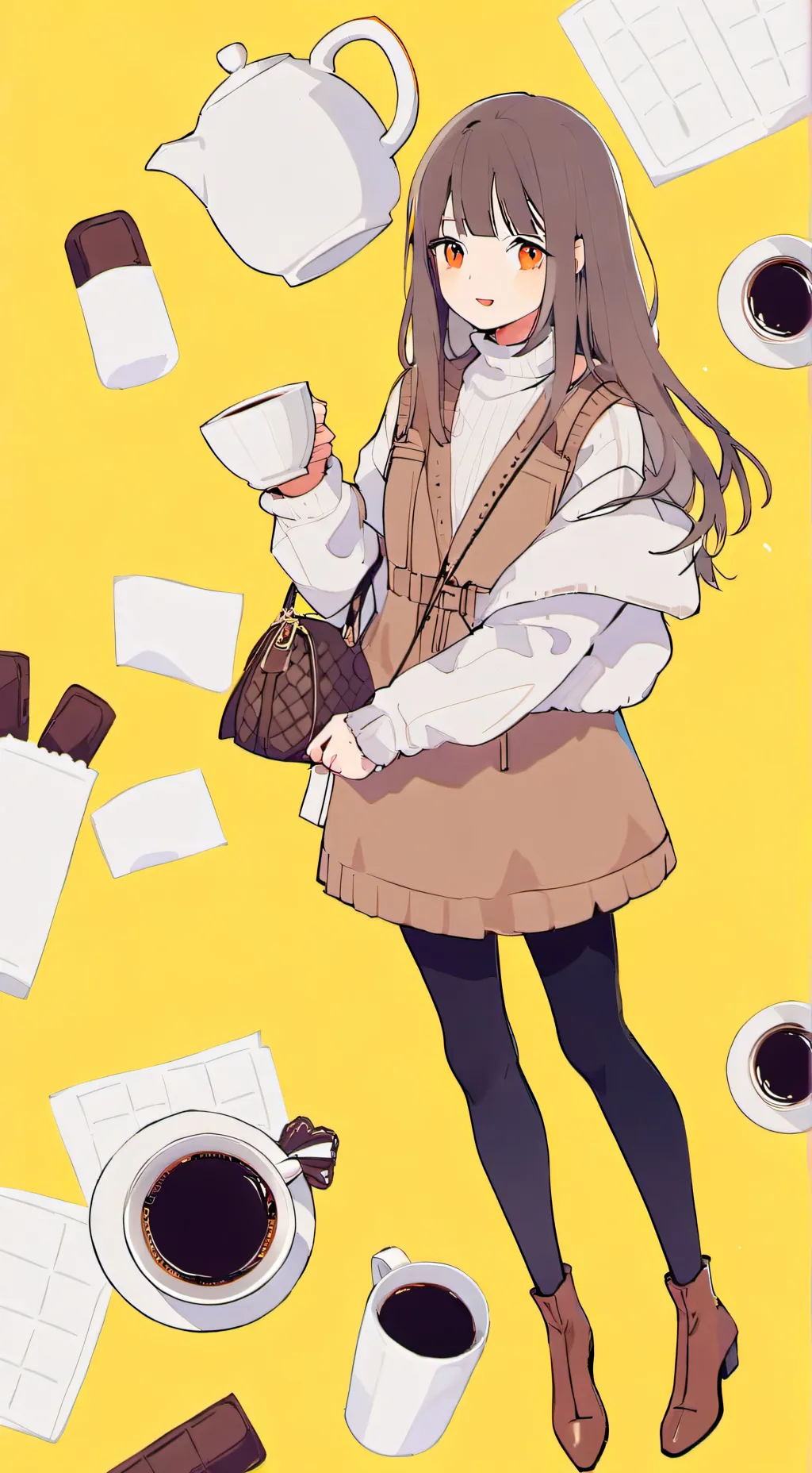 ai character: Adicta al café ☕ background