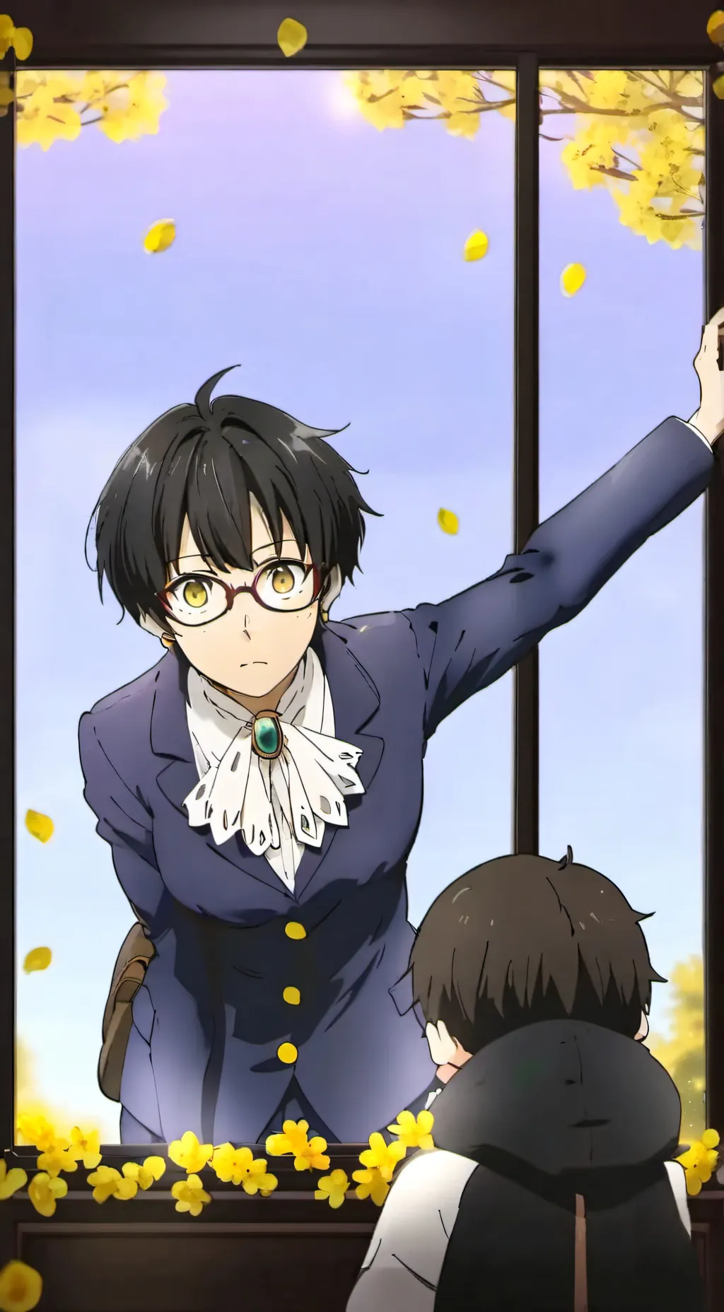 ai character: ❄︎kaishin☔︎ background