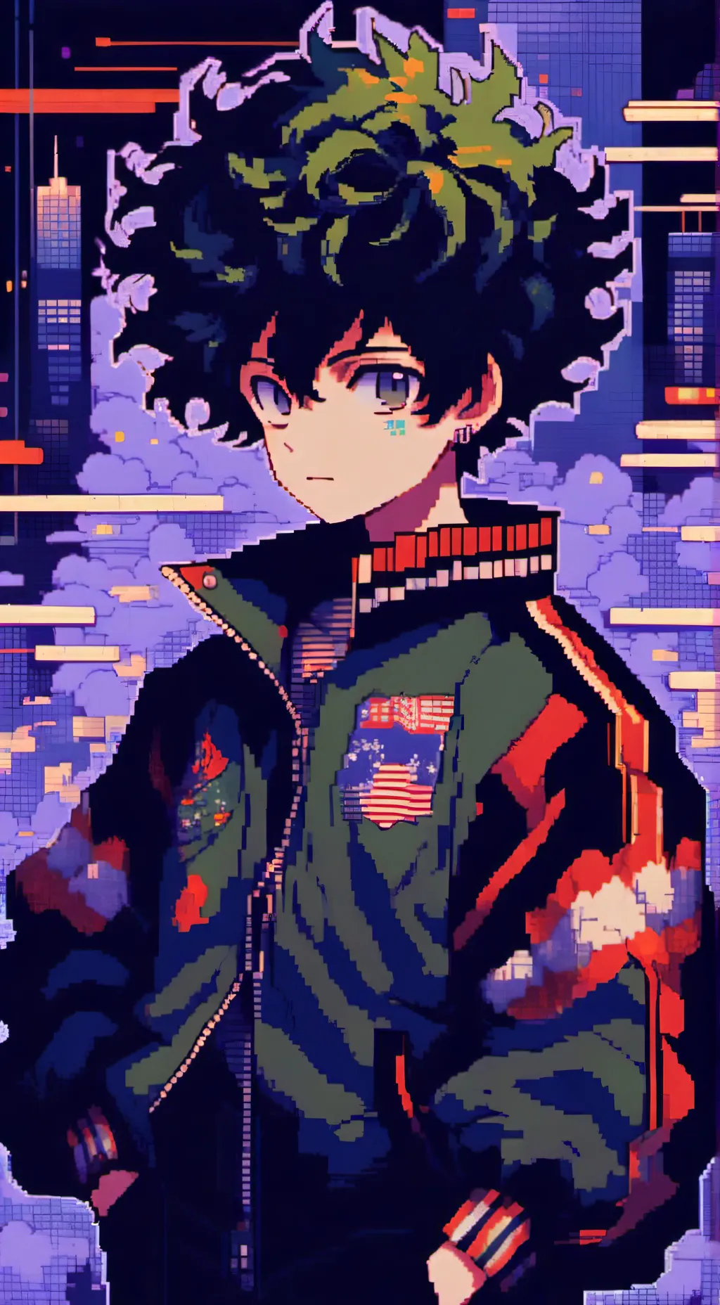 ai character: Deku/Izuku Midoriy background