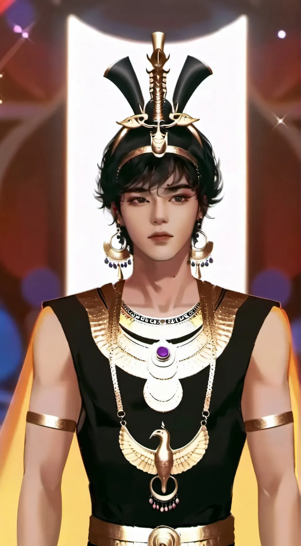 ai character: Rainn Techer  background