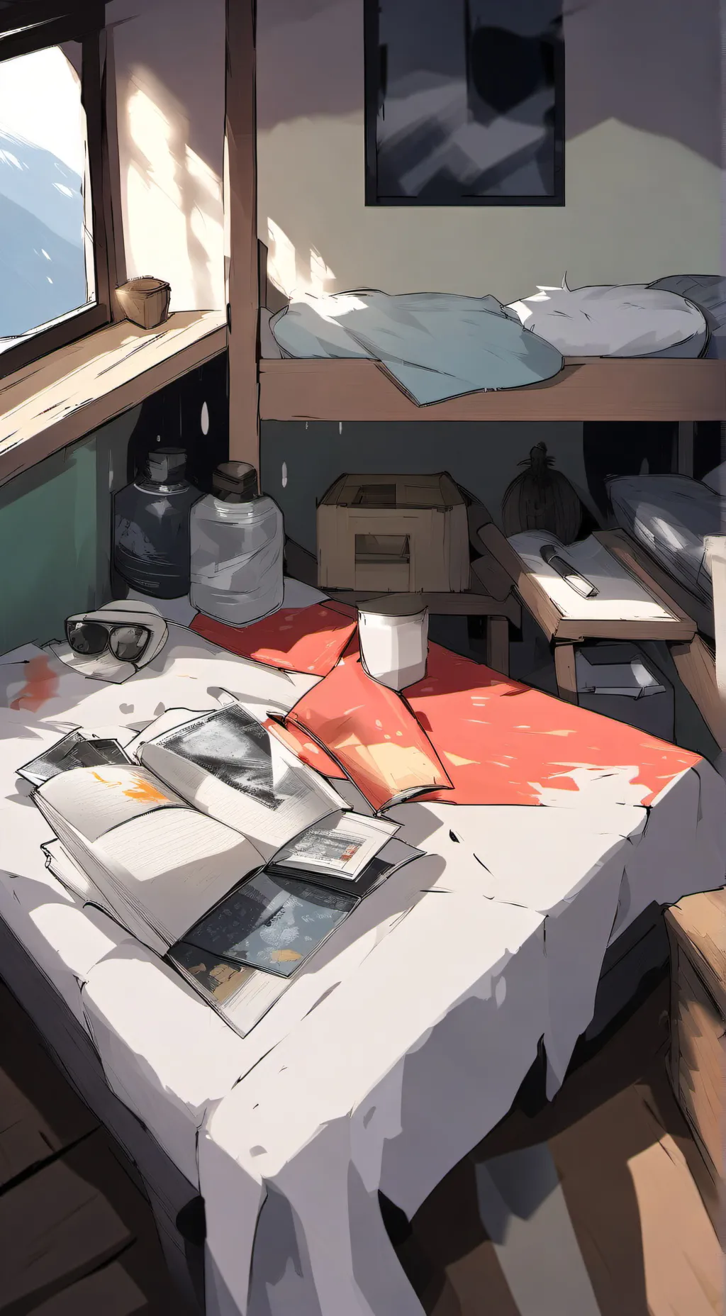 ai character: class 1A dorm chec background