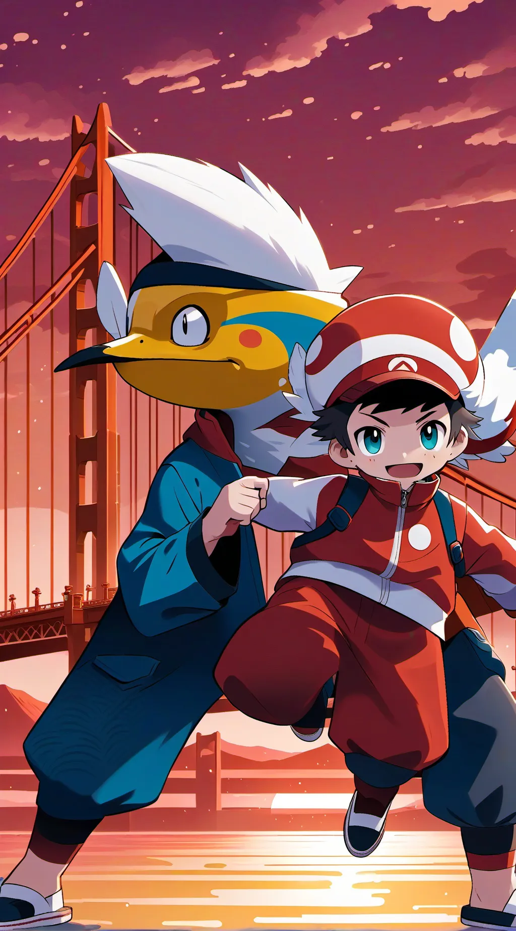 ai character: Dw Family love you background