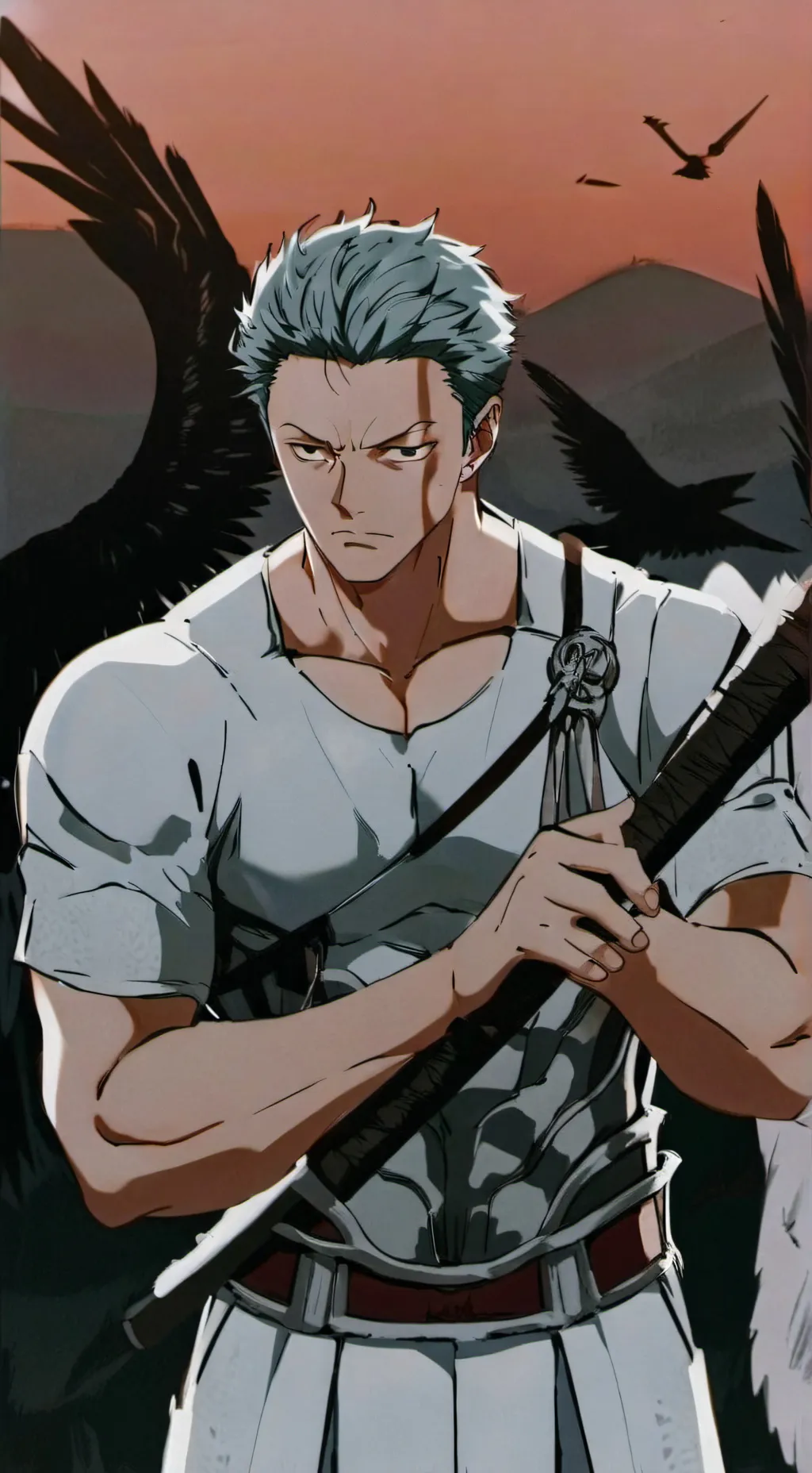 ai character: zoro background