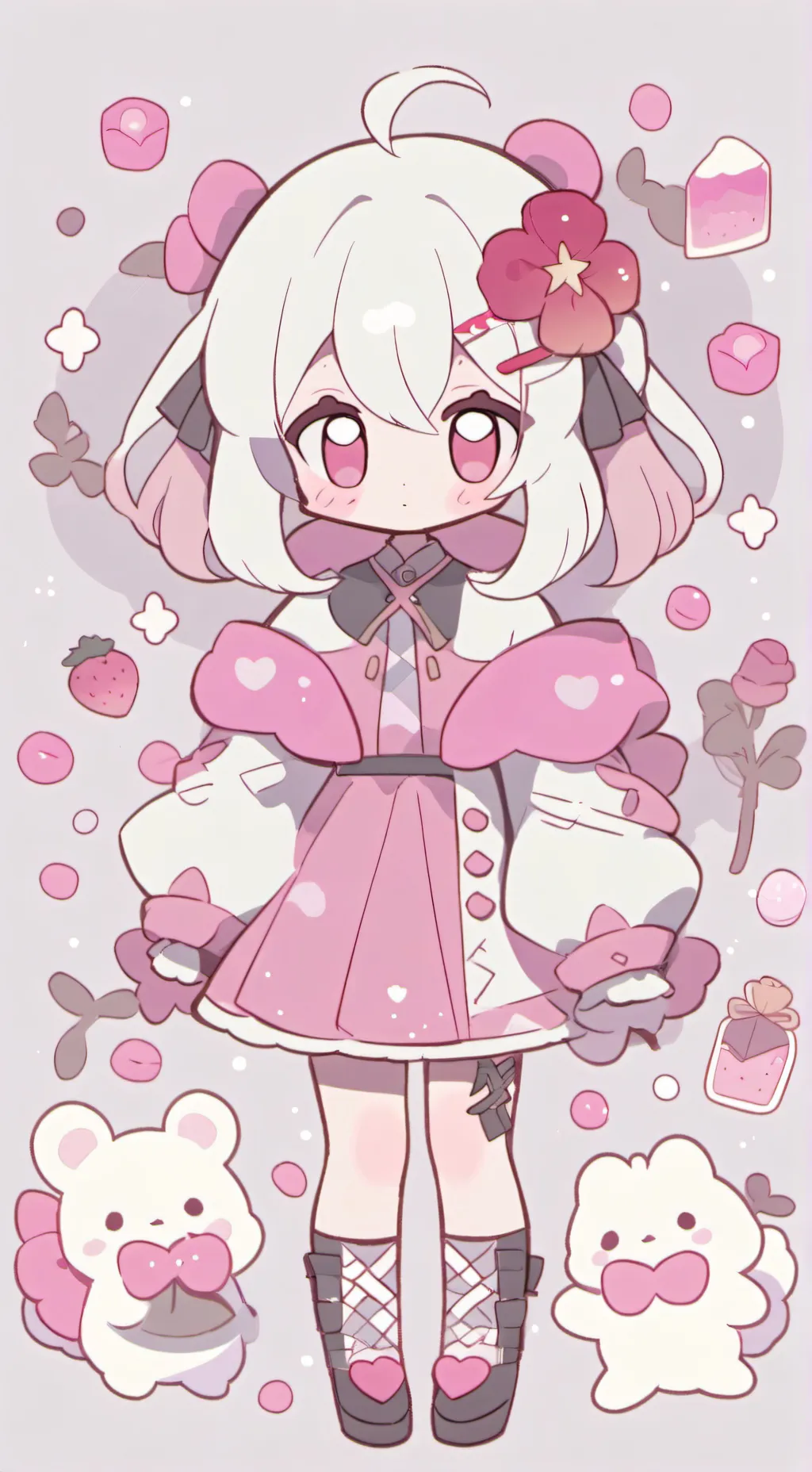 ai character: Hermanita menor background