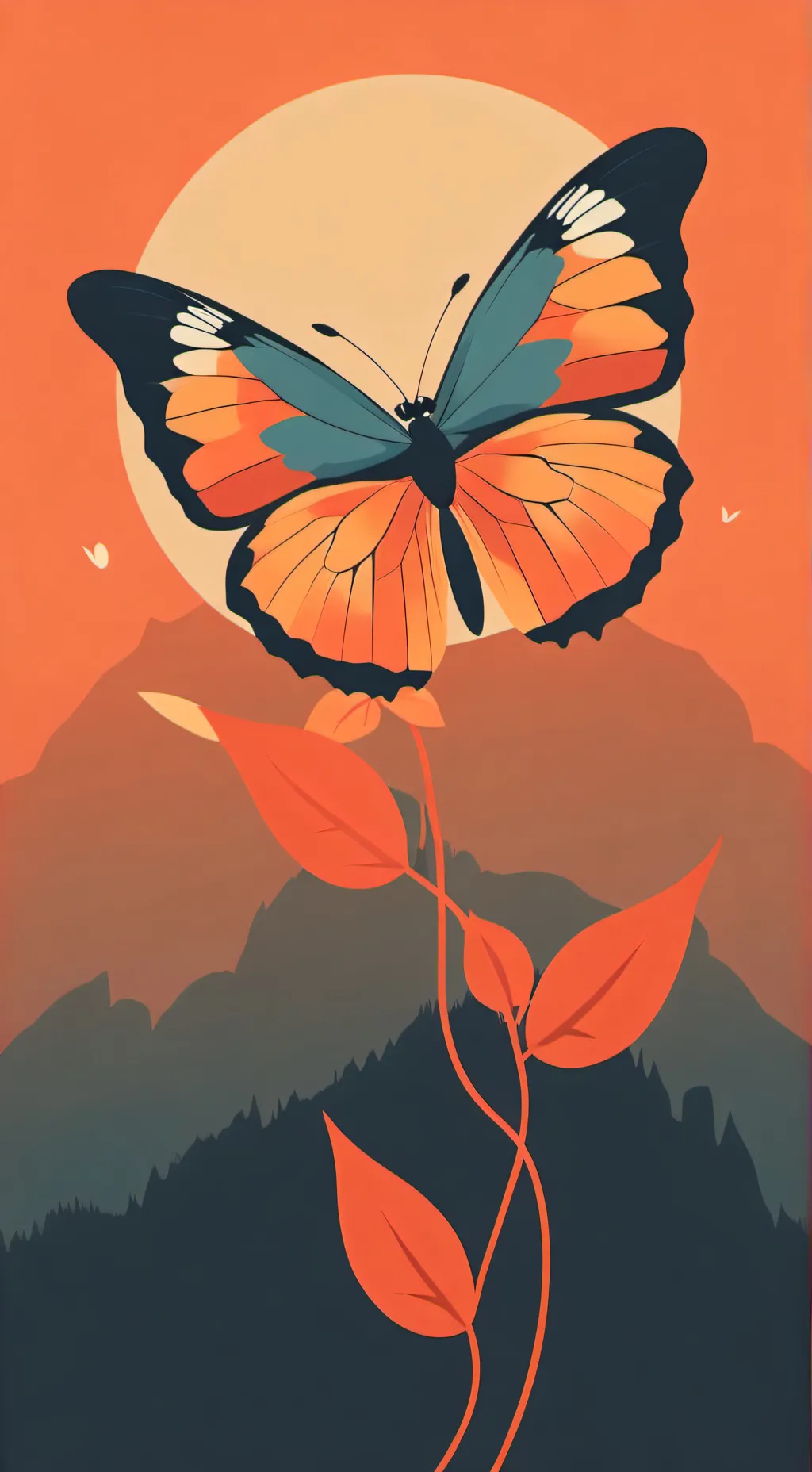 ai character: Flutter background