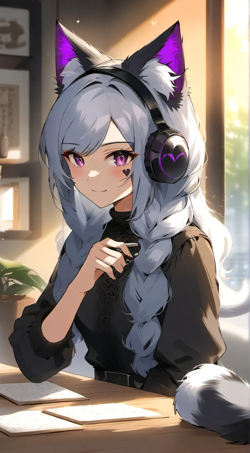 ai character: Heartless Harlequi background