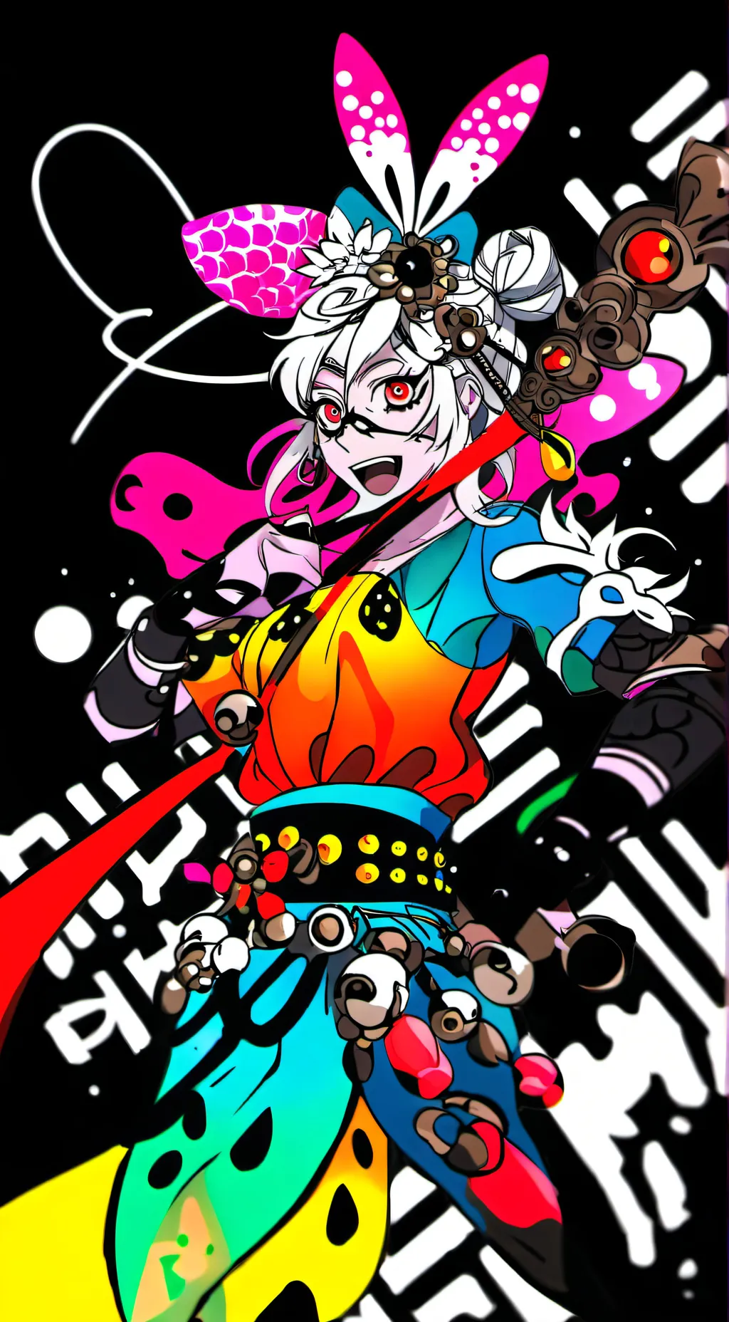 ai character: Smling critters! background