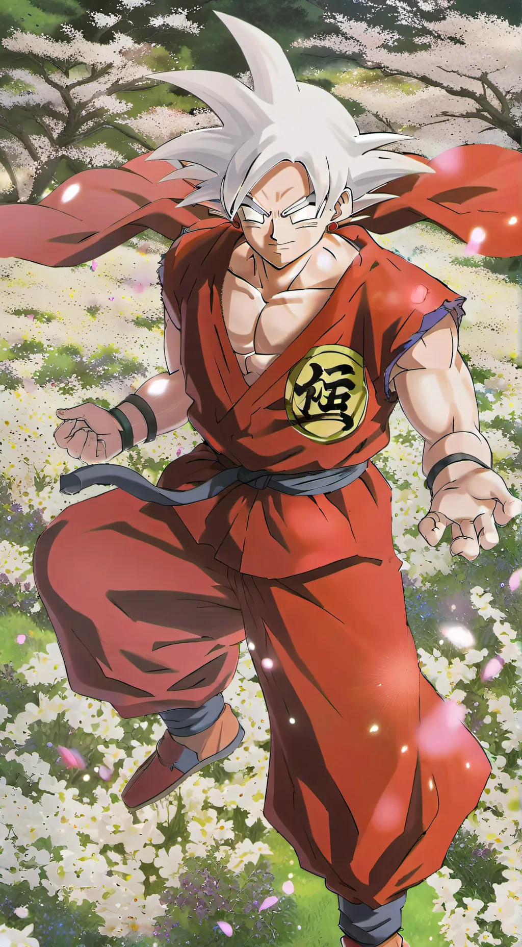 ai character: goku blak y zamasu background