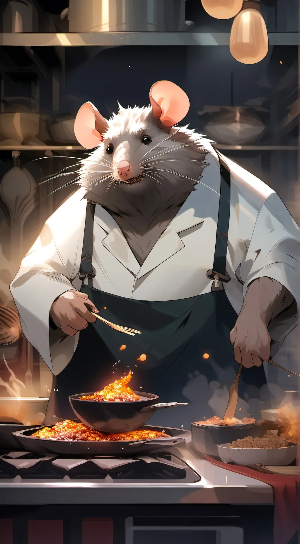 ai character: fatatouille  background