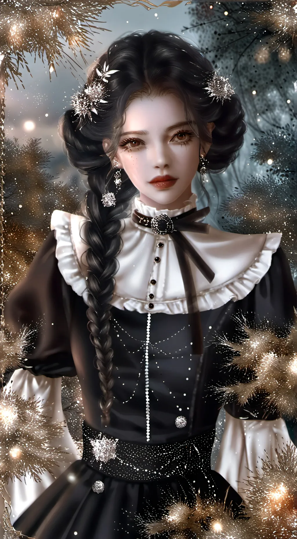 ai character: Wednesday Addams background