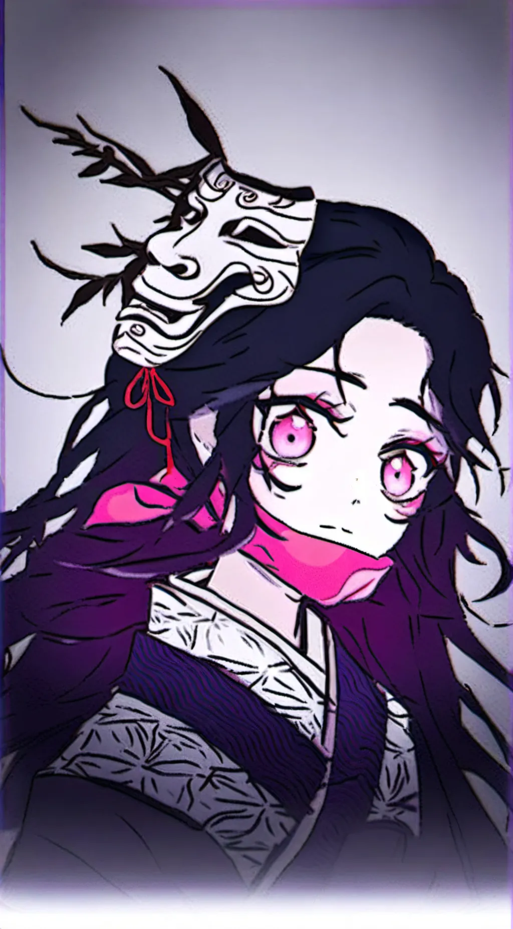 ai character: nezuko background