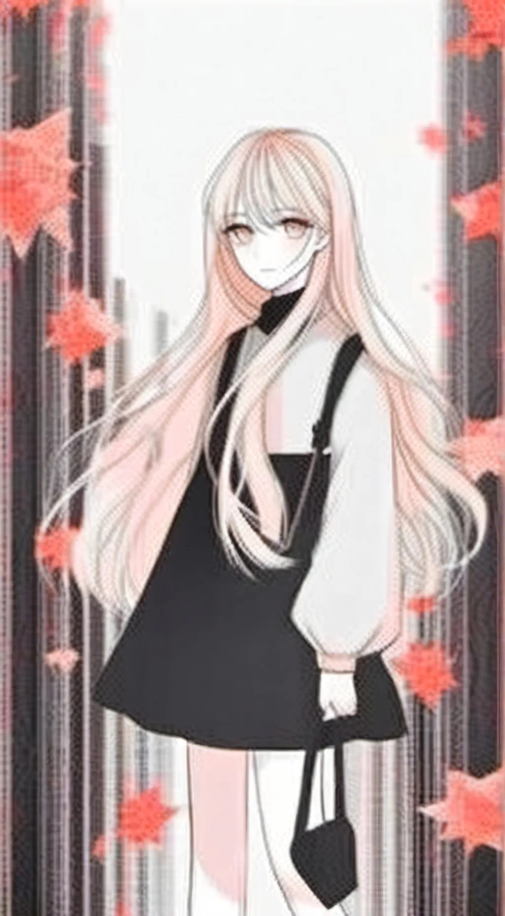 ai character: anine girl  background