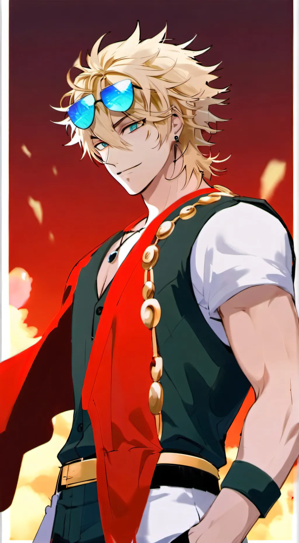 ai character: Bakugo Katsuki 💣💥 background
