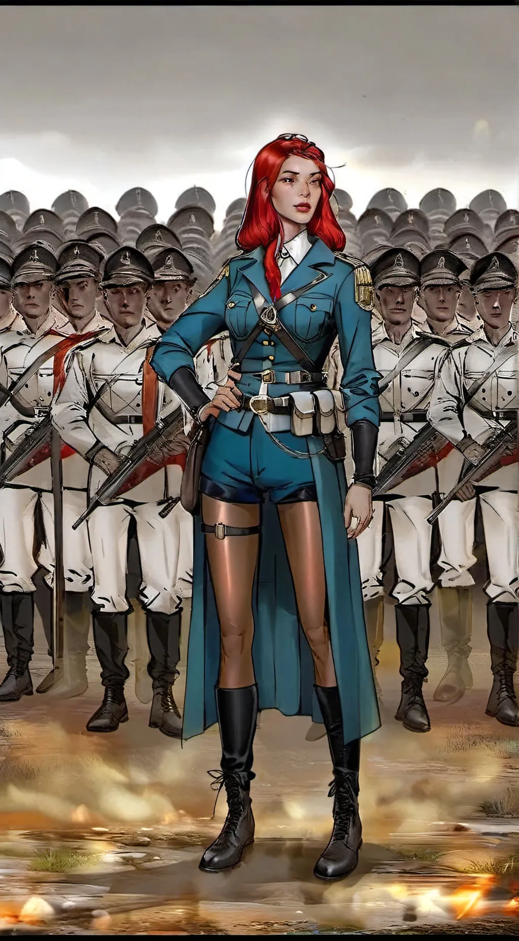 ai character: General Shima  background