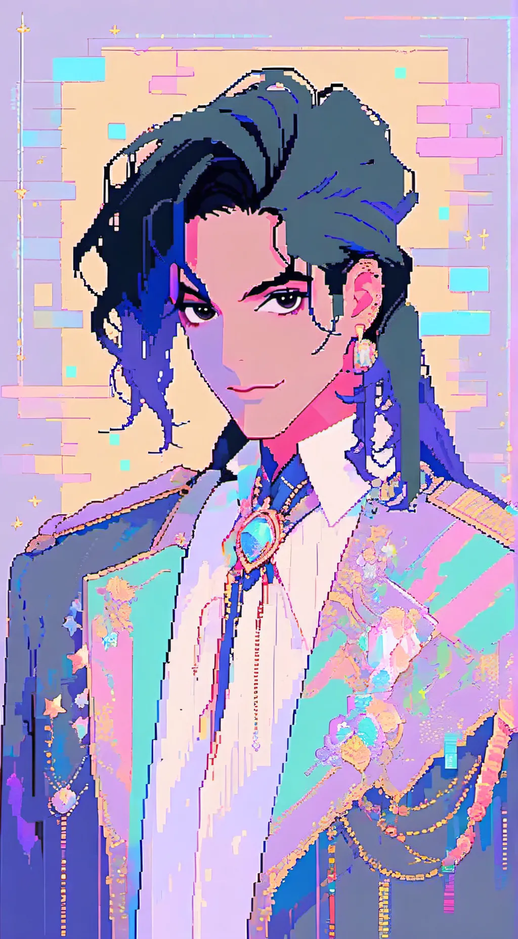 ai character: Michael jackson  background