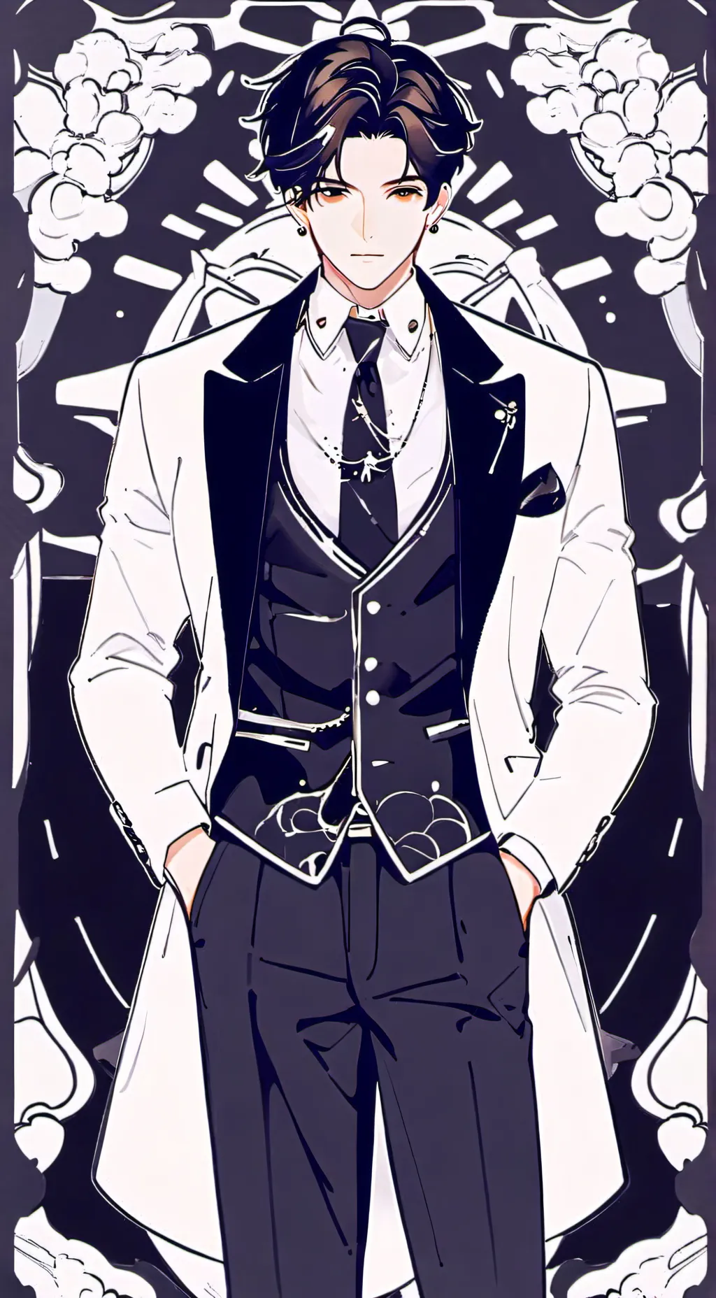 ai character: Levi  background