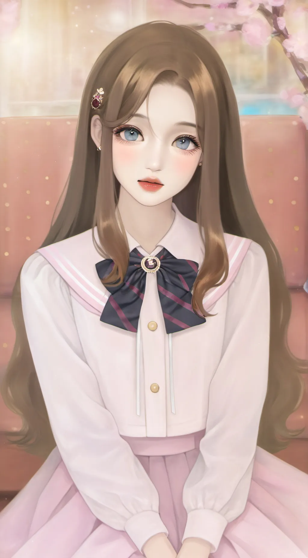 ai character: Girly bestie background