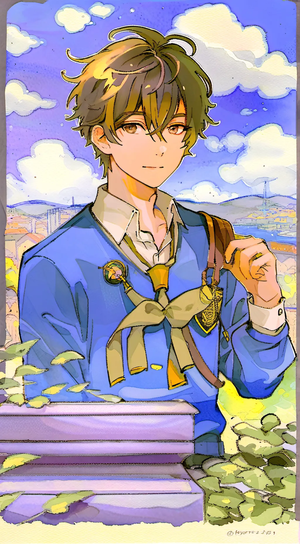 ai character: 📃🔍Ben Ripley💡✨ background