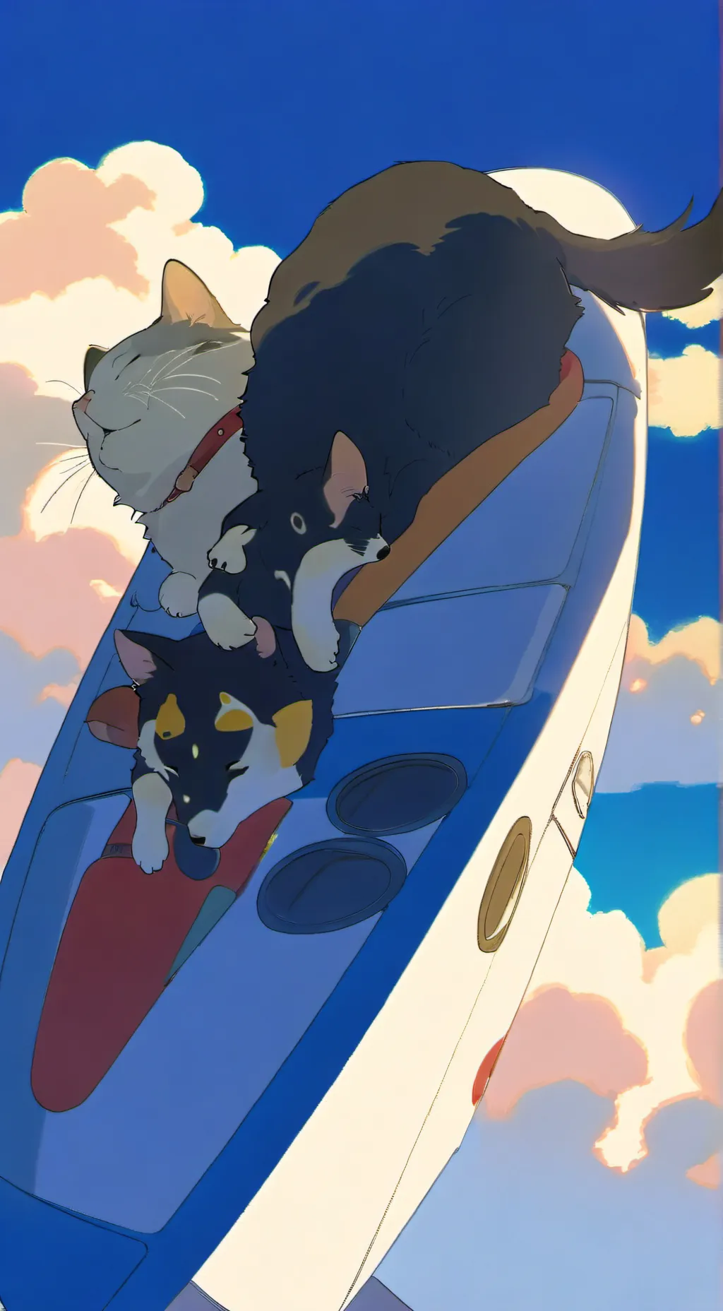 ai character: catnap and dogday  background