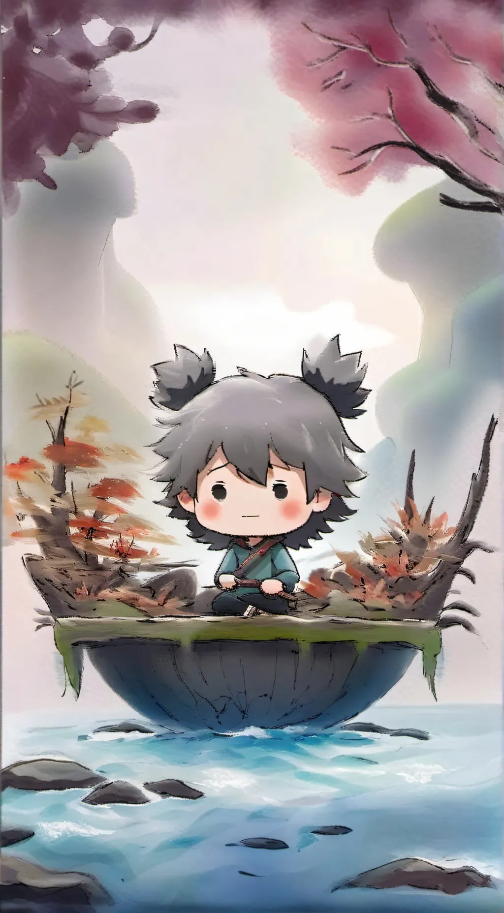 ai character: Kimetsu no Yaiba  background