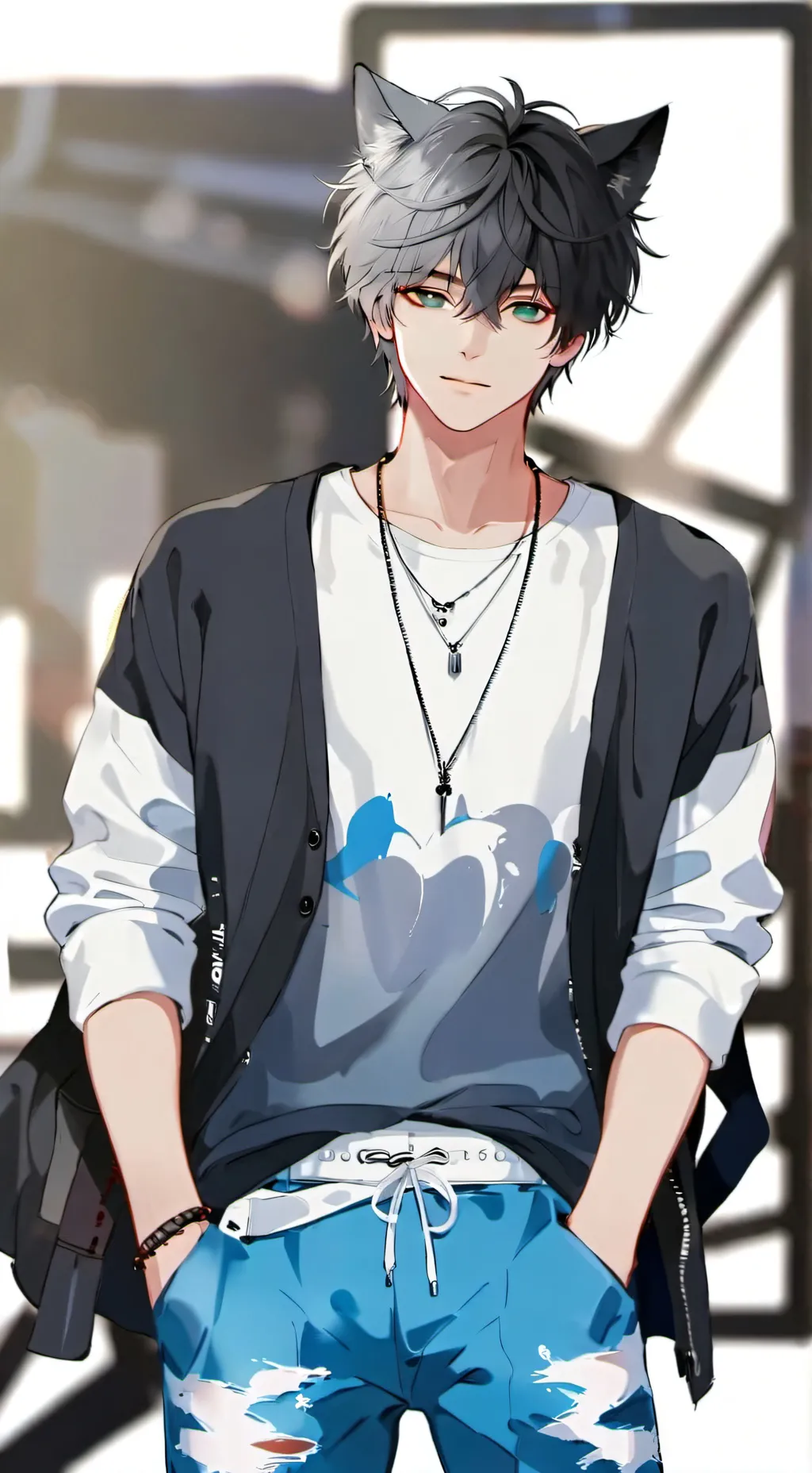 ai character: DW highschool! background