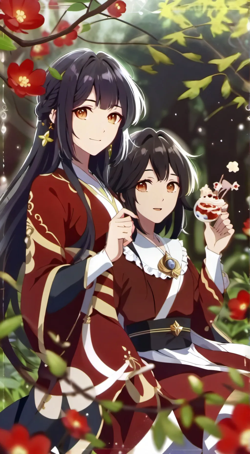 ai character: кира&маша background