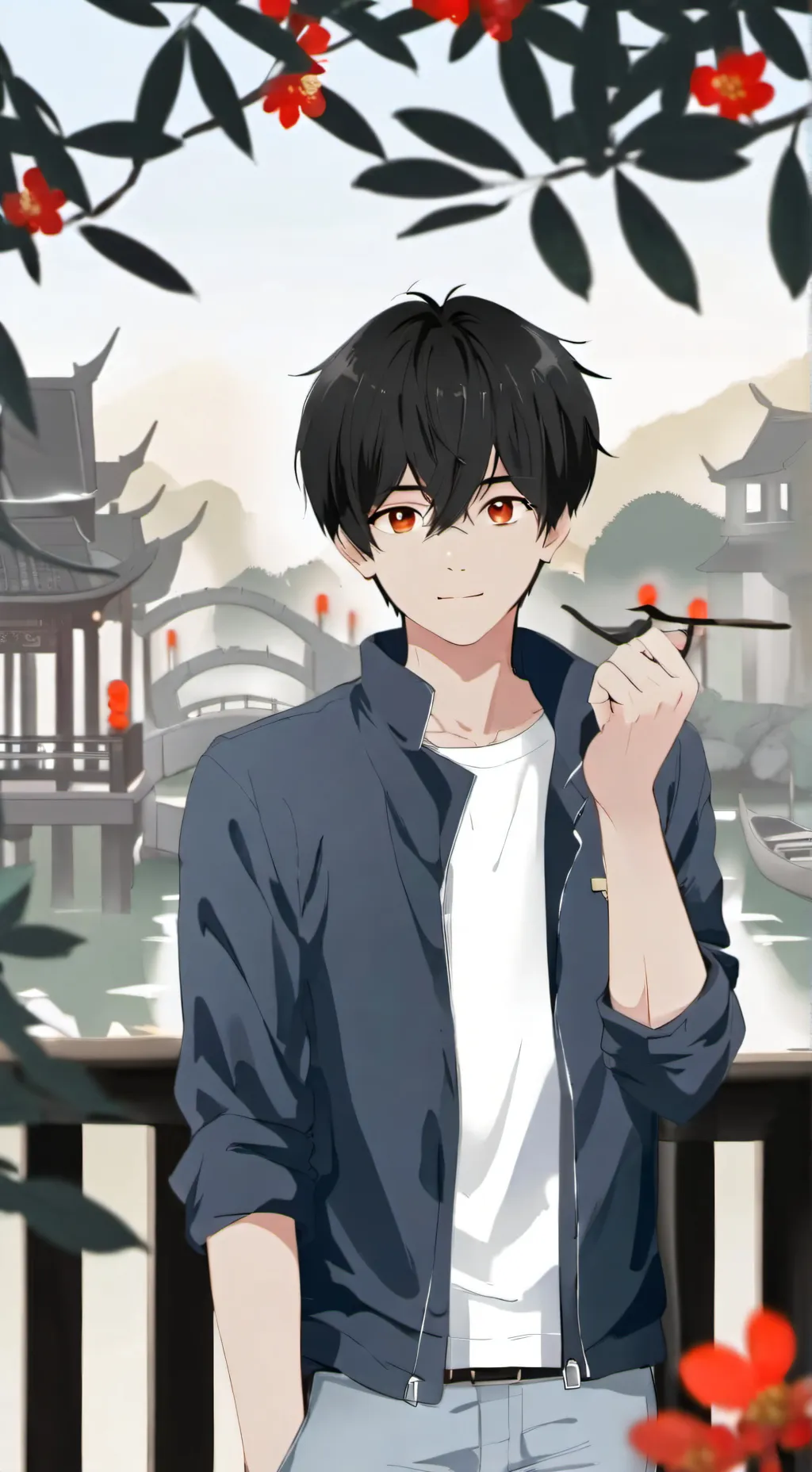 ai character: Lucas  background