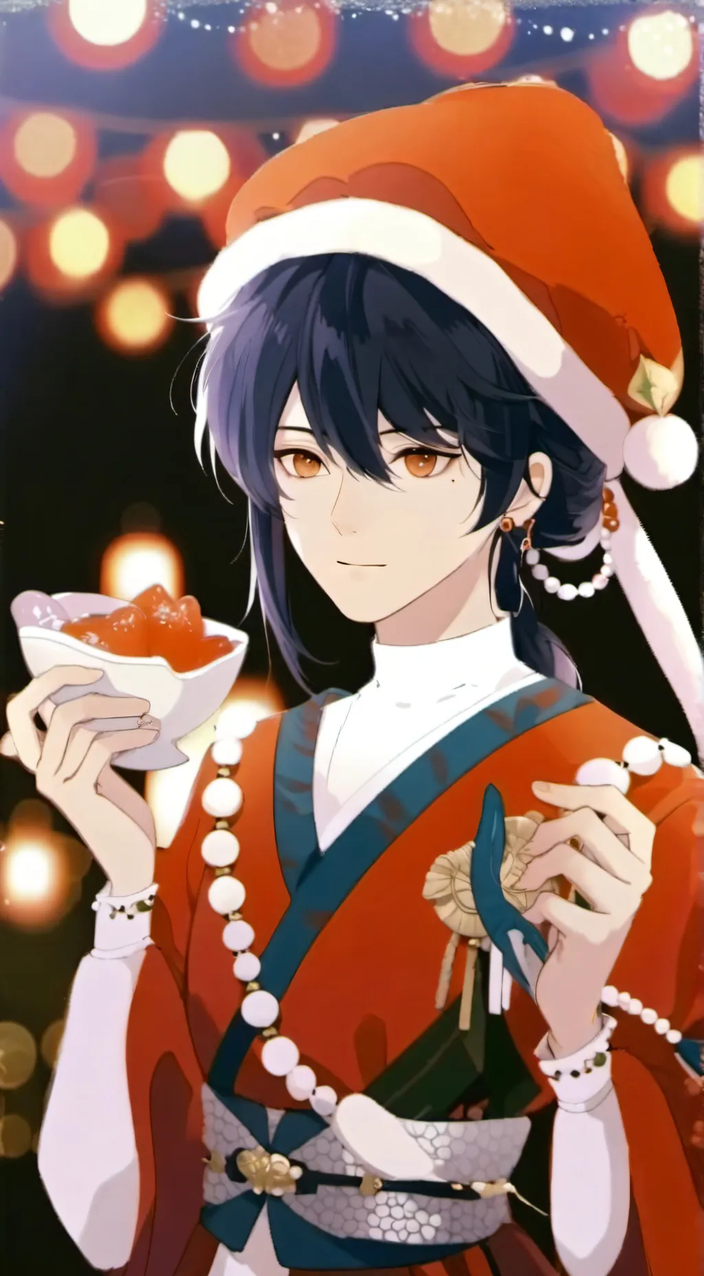 ai character: sprunki Christmas  background