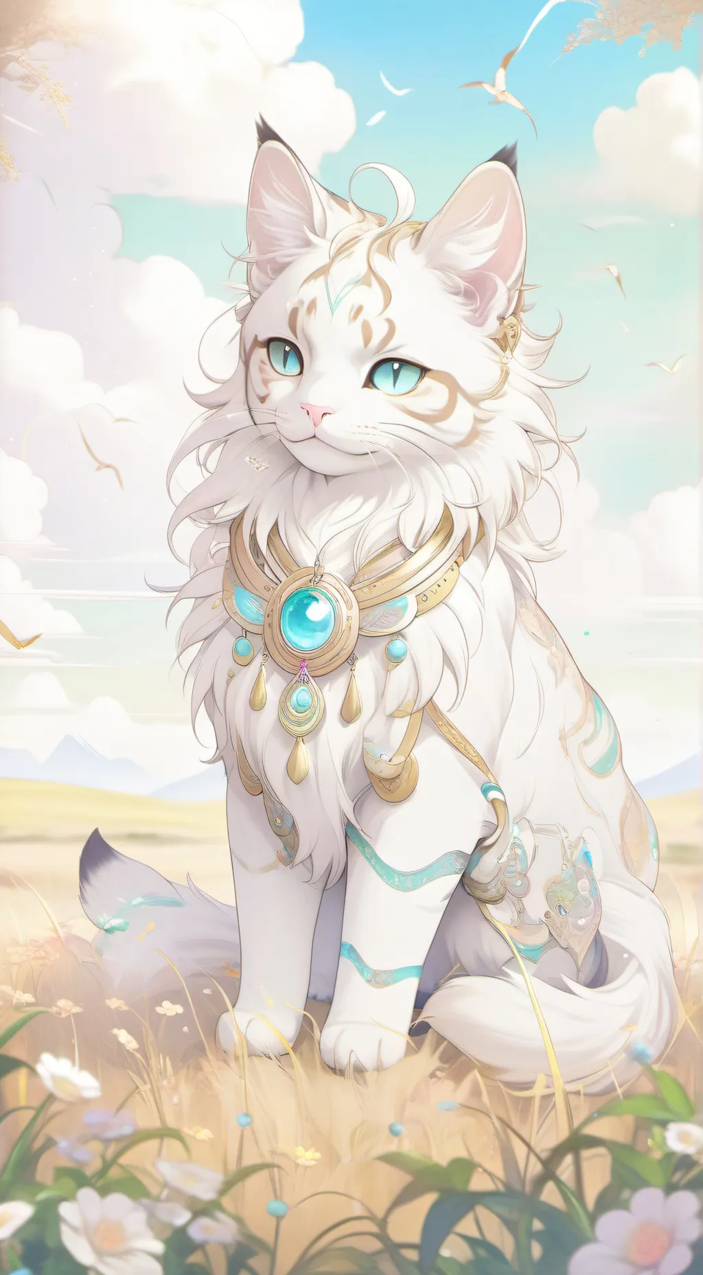 ai character: cat background