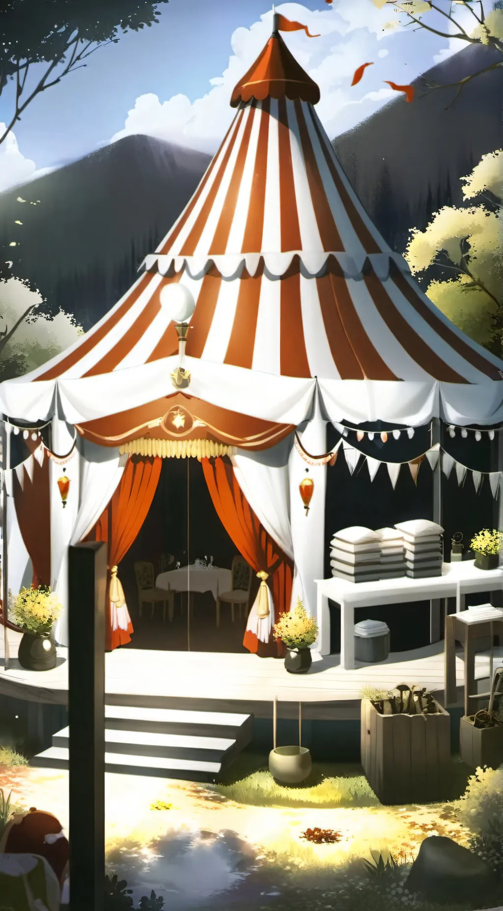 ai character: circus pokemon au background