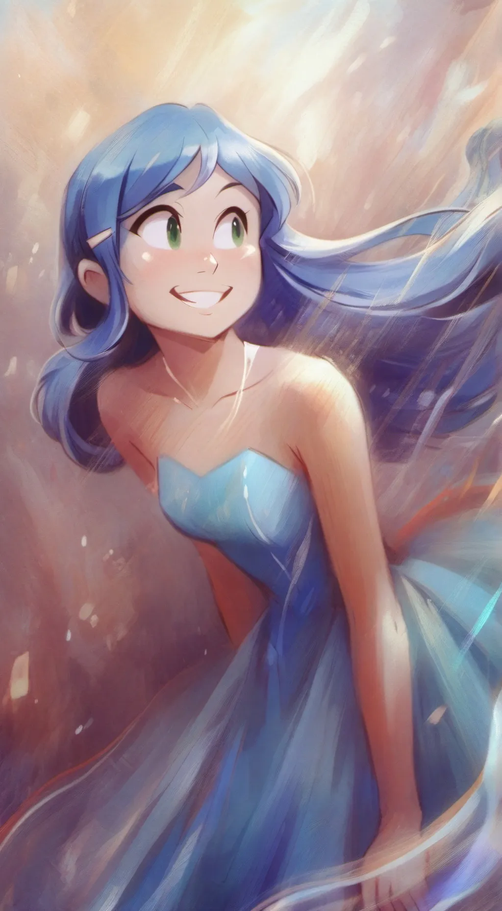 ai character: Melanie  background